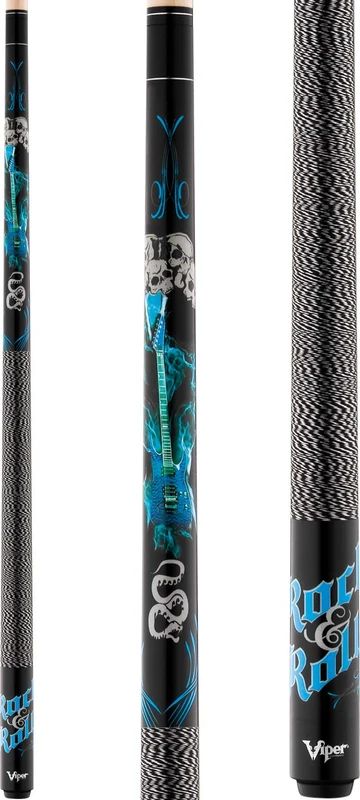 Viper Underground 58" 2-Piece Billiard/Pool Cue, Rock & Roll, 21 Ounce