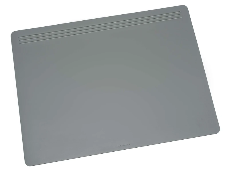 Läufer Matton 32703 Desk Mat 49 x 70 cm Grey Non-Slip Desk Mat for Extra High Writing Comfort Elegant Accessory for Desk, Velvety Underside