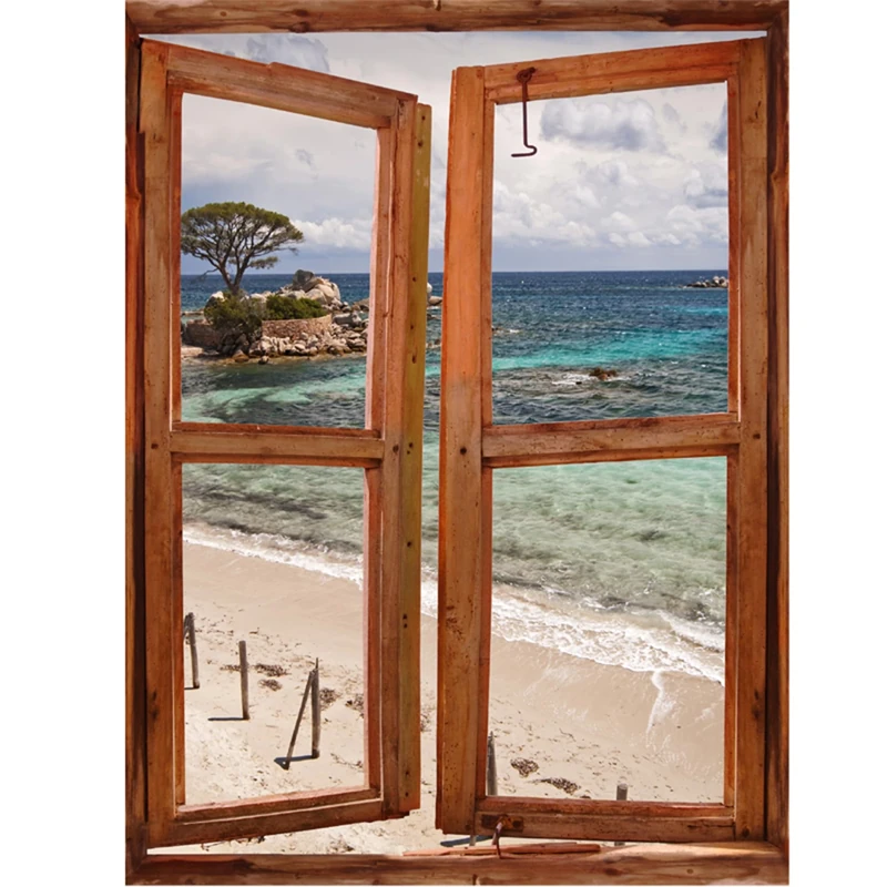 Ambiance-Live Wall Tattoo Corsican Landscape 2-100 x 80 cm