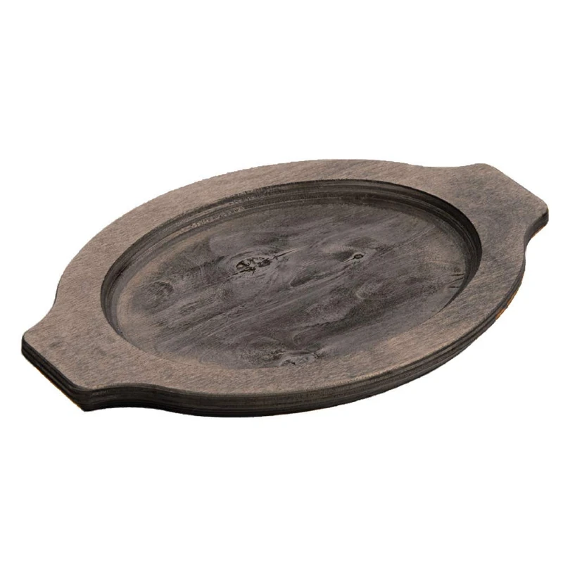 Lodge Grip Style Oval Wood Underliner - Serving Board - Image 1