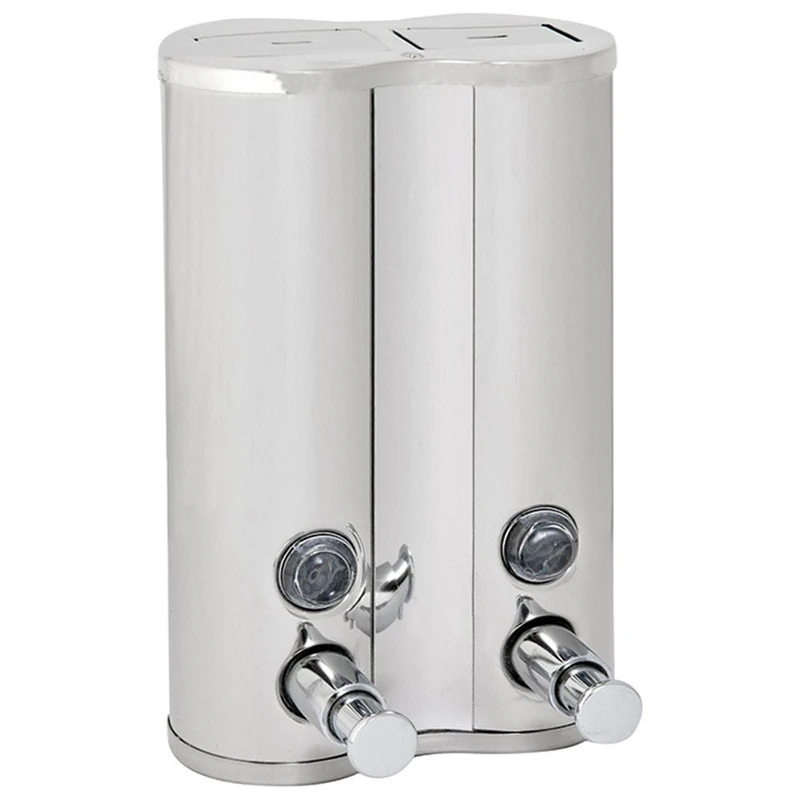 Garcia de Pou Gel and Shampoo Luxe Dispenser 2 x 400 ml, 13 x 6.5 x 20 cm - Image 1