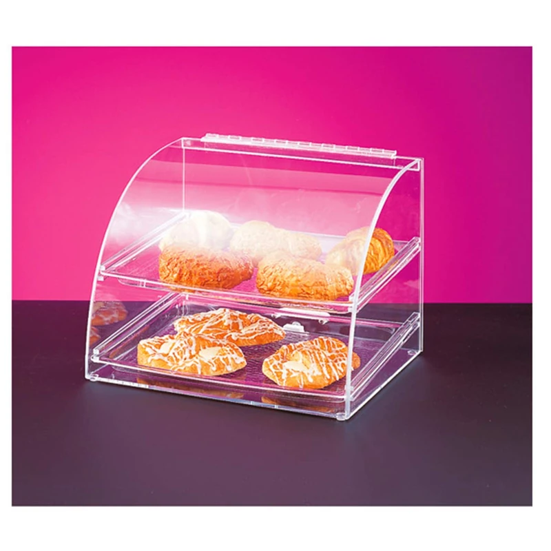 Garcia de Pou 119.44 Acrylic Cake Display Curved 2 Levels, 40 x 38 x 41 cm, White
