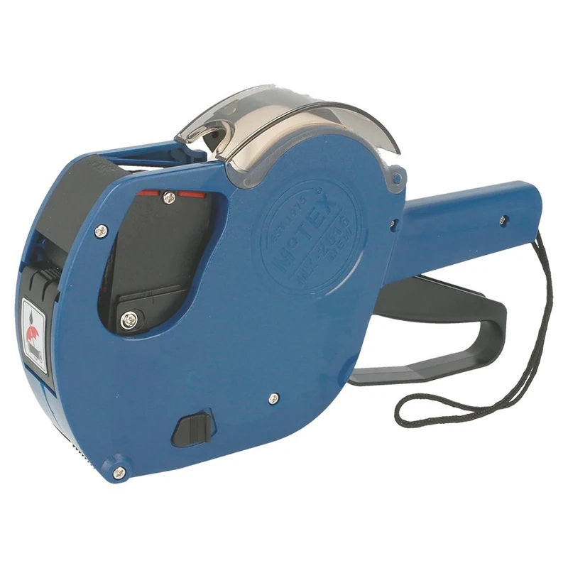 Numerical Labeling Machine 2 Lines 8+8 Digits 25,5X6X16 Cm Blue Plastic - 1 Units