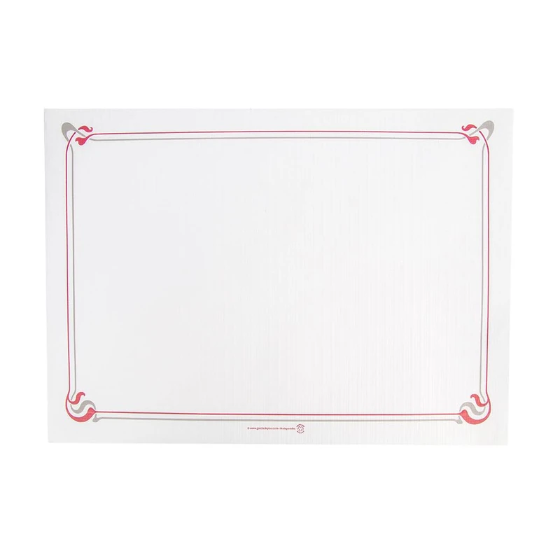 Table Mats "Maxim" Burgundy & Grey 48 Gsm 31X43 Cm White Cellulose - 500 Units - Image 1