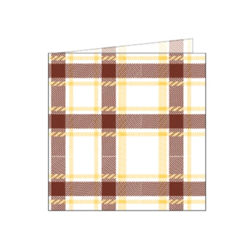 Garcia de Pou Scottish Napkins Like Linen, Paper, Brown, 30 x 30 x 30 cm