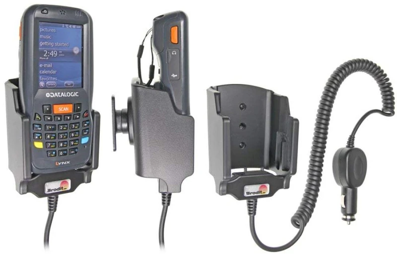 Brodit Active Holder with Cigarette Plug and Tilt Swivel for Datalogic LYNX