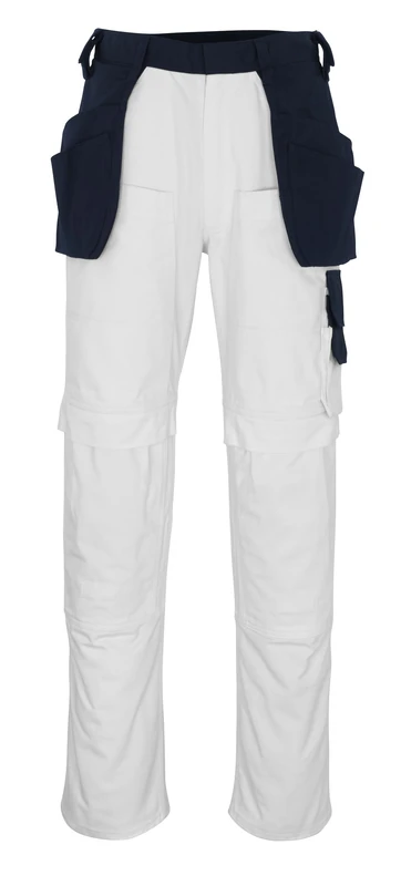 Mascot 08331-630-61-90C64 Size L90cm/C64 "Fasano" Craftsmen's Trousers - White/Marine Blue