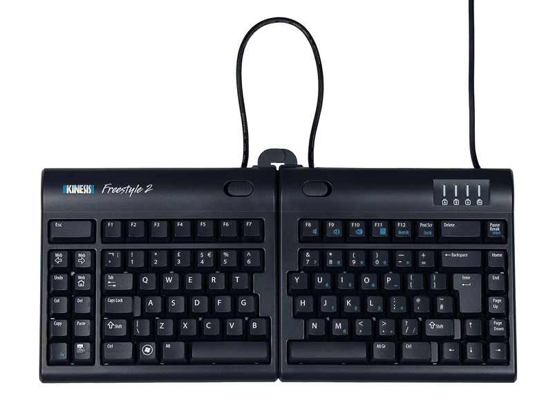 Kinesis Freestyle2 Ergonomic Keyboard UK Layout with 20" Separation Cable