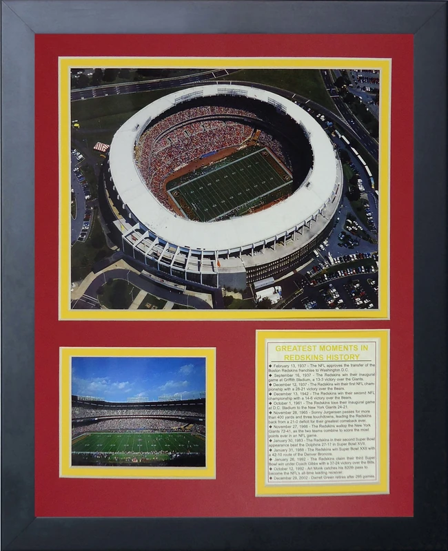Legends Never Die RFK Stadium Framed Photo Collage, 11x14-Inch