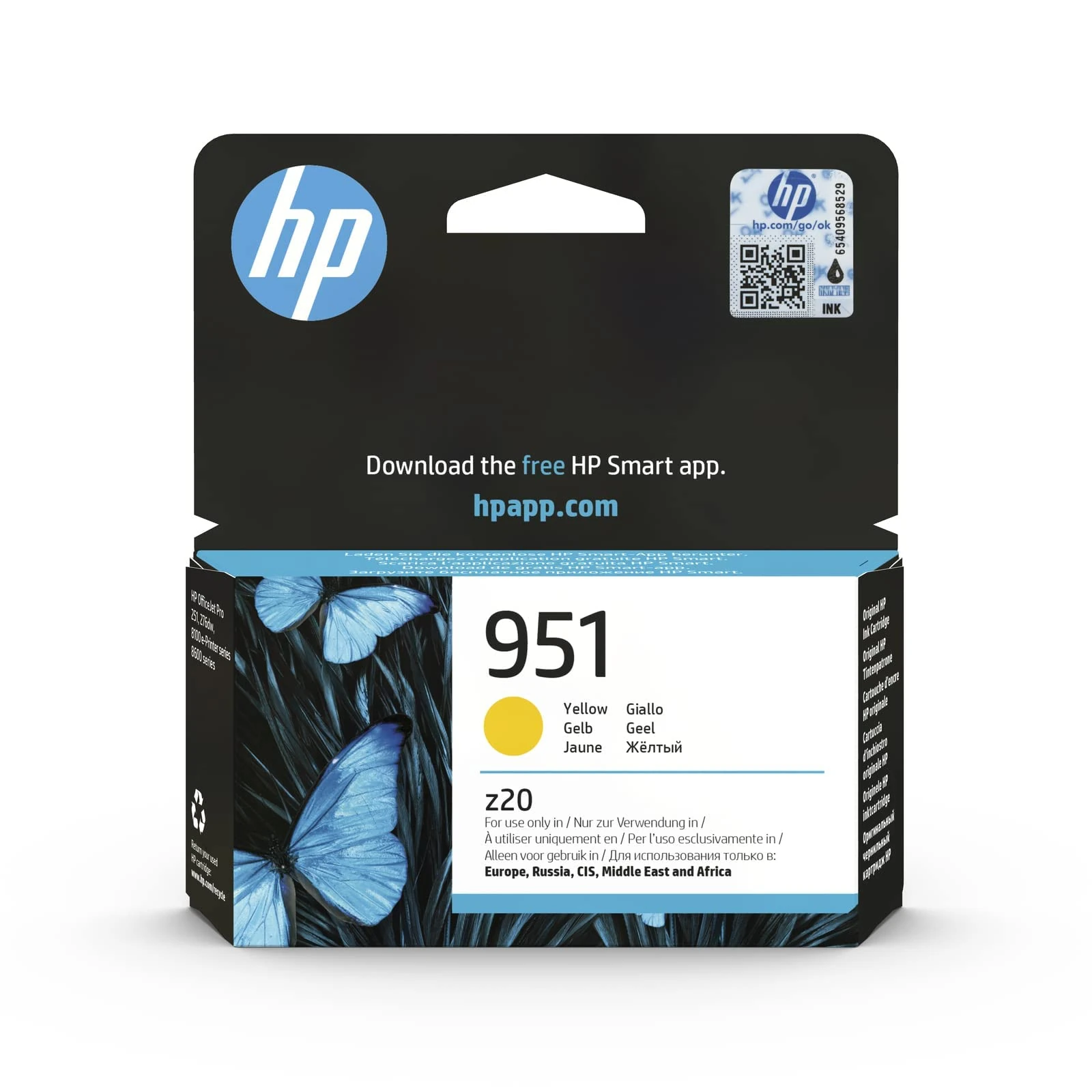 HP Default Category Inkjet Cartridges, Yellow, Standard