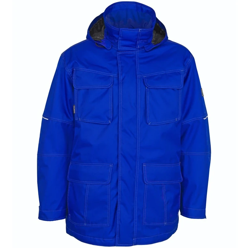 Mascot 10010-194-11 Dayton Industry Detachable Pile Lining Waterproof Parka Jacket, Size 3XL, Royal