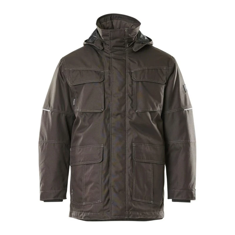 Mascot 10010-194-18 Dayton Industry Detachable Pile Lining Waterproof Parka Jacket, Size 3XL, Dark Anthracite - Image 1