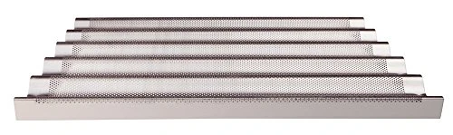 Pentole Agnelli Pastry-Pizza Line Baking Pan with Moulds, Dimension 60 x 40 x 2 Cm, Multicolour, 1 artículo