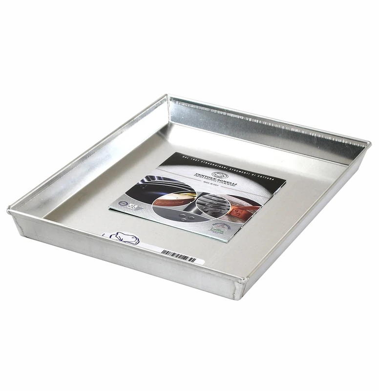 Pentole Agnelli Pastry & Pizza Rectangular Baking Pan With Edge, Dimension 65 x 45 x 3 Cm.