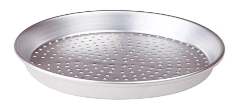 Pentole Agnelli Pastry & Pizza Perforated Round Cake-Pan, Diameter 50 Cm, aluminium, Silver, 50x50x3 cm