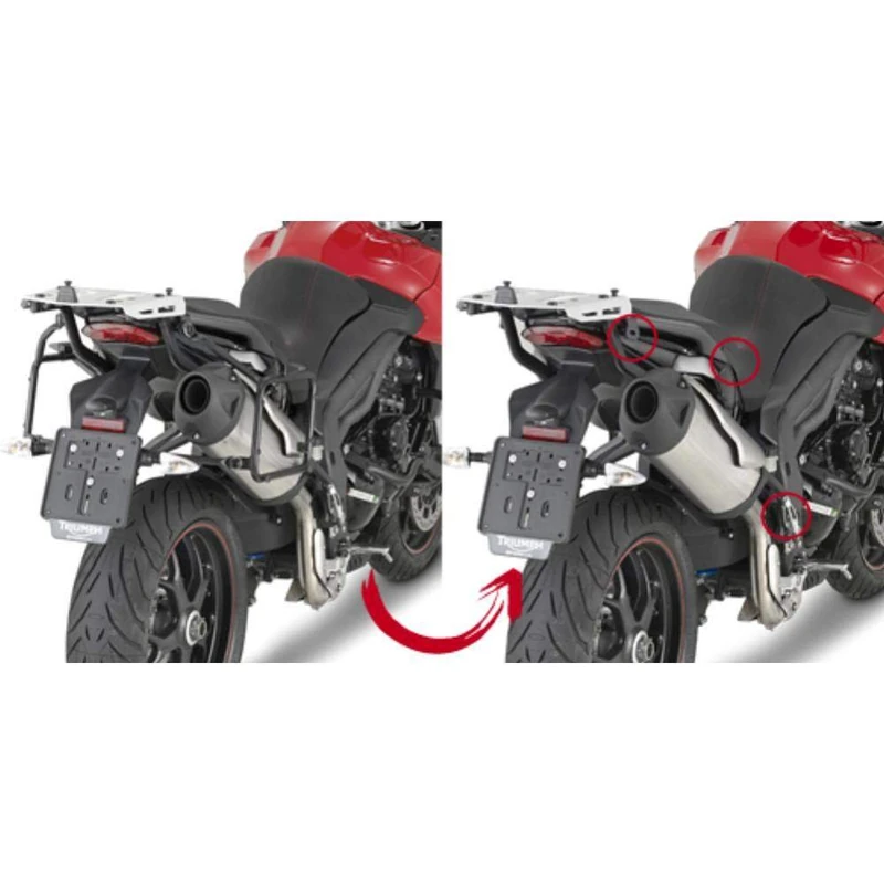 GIVI PLR6404 Tubular Pannier Holder Triumph Tiger 1050 Sport