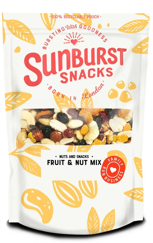 Sunburst Snacks Raw Mixed Nuts & Fruit, Unsalted, 1kg
