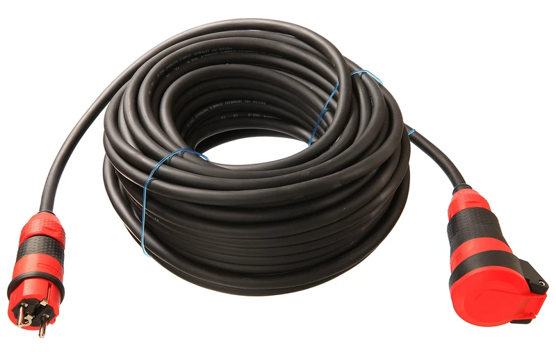 AS – Schwabe SCHUKO Ultra II Rubber Extension Line Durable for Industry/Construction Sites/Bean Bag – Black, Black, 62251, 230 voltsV