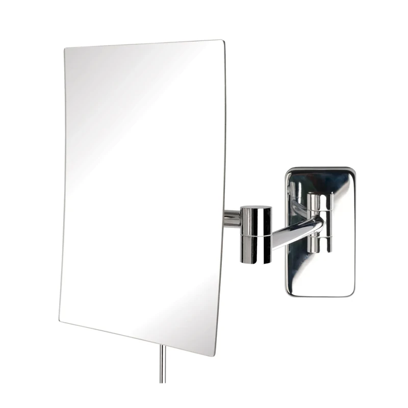 Jerdon 8.75-Inch x 6.5-Inch Wall Mount Makeup Mirror - Personal Mirror with 5X Magnification & 14 inch Wall Extension - Chrome Wall Mount Arm - Model JRT695C - Image 1