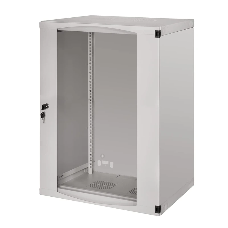 Logilink Professional W15F64G One-Piece Wall Enclosure, 19" Grey