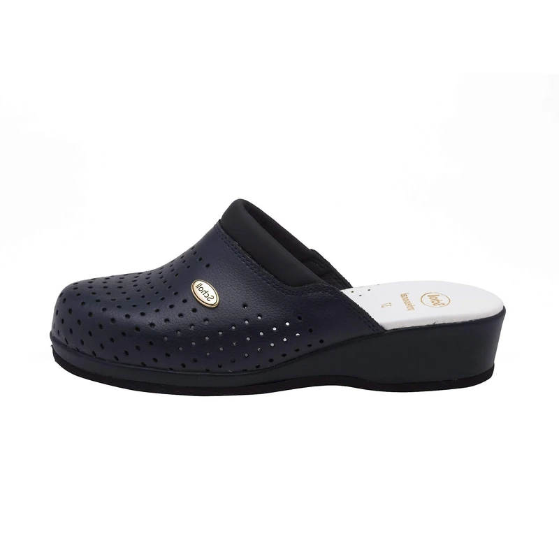 Scholl Women's BACKGUARD Medical Professional Clog, Navy Blue, 2.5 UK