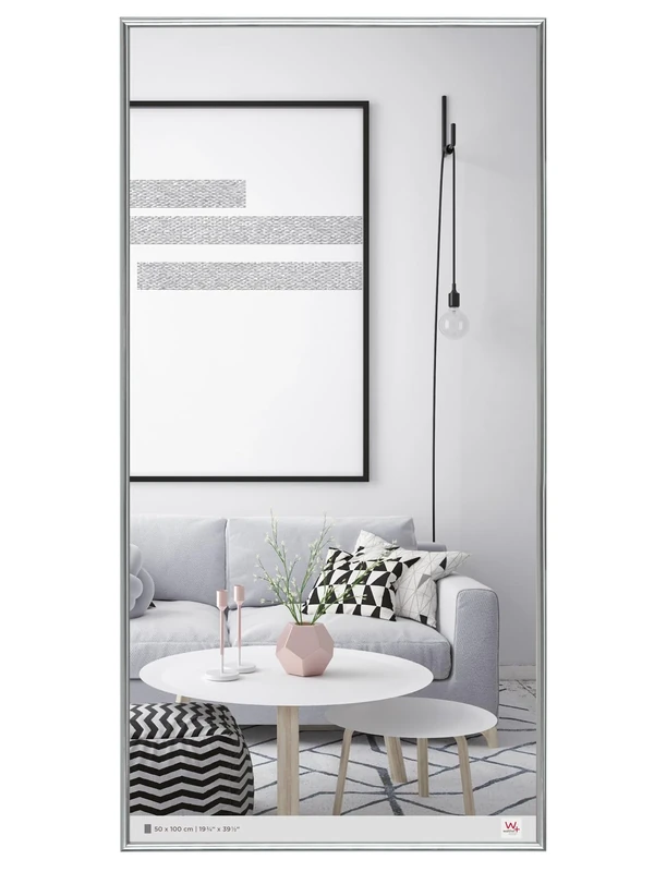 walther Design Picture Frame Silver 50 x 100 cm Galeria Plastic Frame KS500H