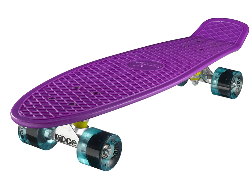 Ridge Skateboards Unisex's Big Brother Large Retro Cruiser, Purple/Clear Blue, 27 Inch