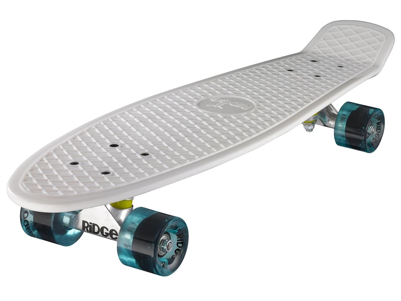 Ridge Skateboards Unisex's Big Brother Large Retro Cruiser, White/Clear Blue, 27 Inch, 799872520