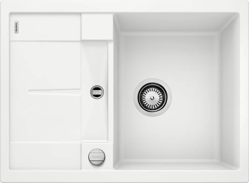 Blanco Metra Silgranit PuraDur Kitchen Sink,White (weiß),45cm Base Cabinet