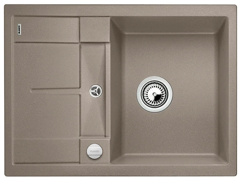 Blanco Metra Silgranit PuraDur Kitchen Sink,Brown (tartufo),45cm Base Cabinet