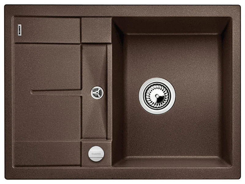 Blanco Metra Silgranit PuraDur Kitchen Sink,Brown (cafe),45cm Base Cabinet