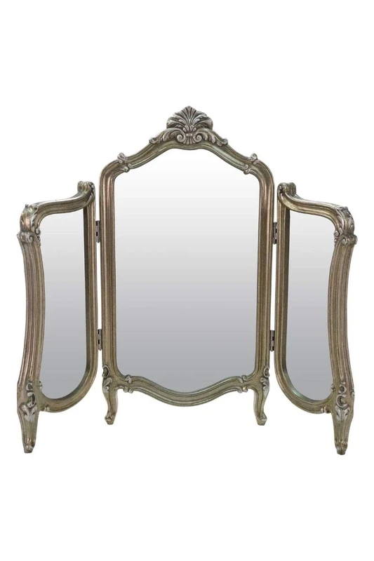 Framemaker Stunning Antique Design Free Standing Silver Dressing Table Mirror 2ft5 x 2ft10, M315