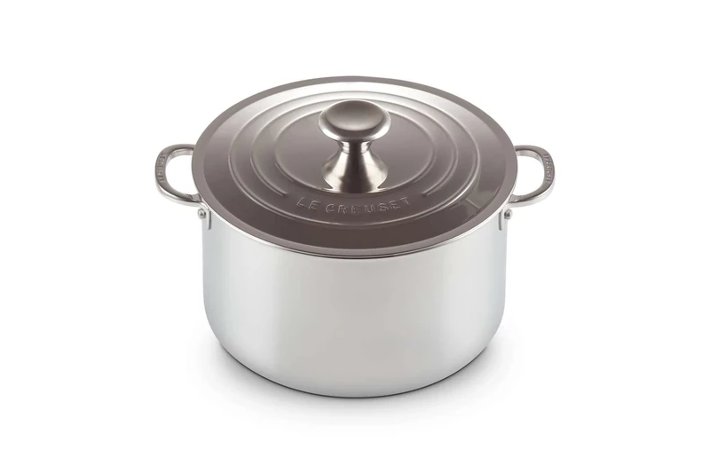 Le Creuset 3-Ply Plus Stainless Steel 24cm Stockpot with Lid, 96604824000000