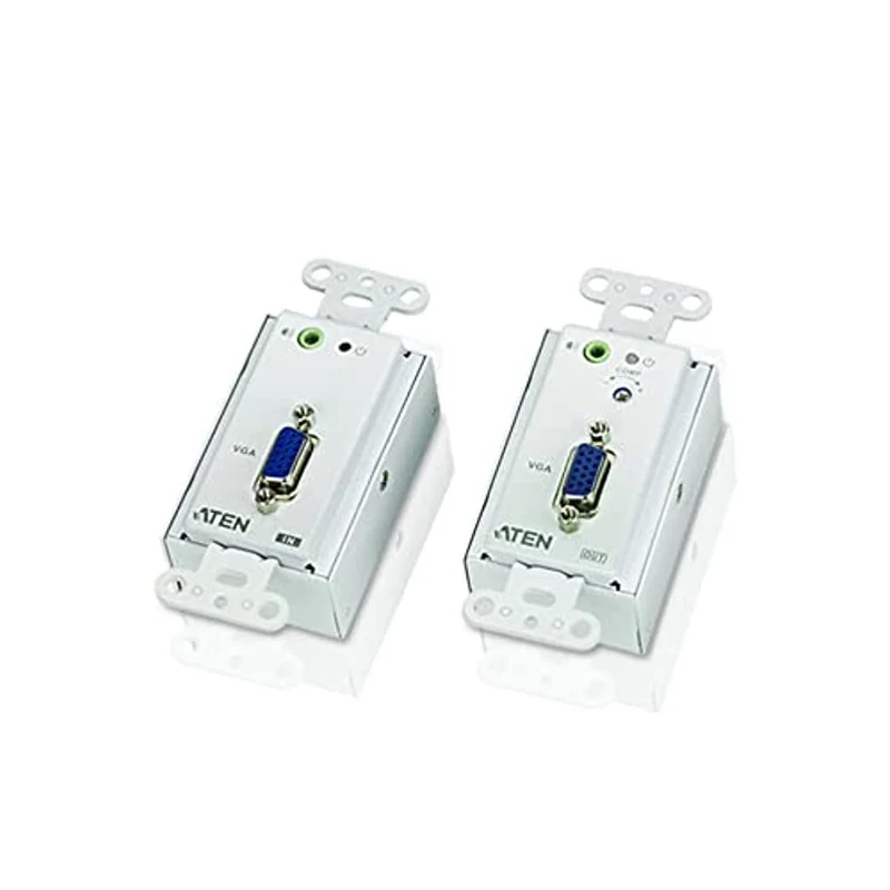 ATEN VGA/Audio Cat 5 Extender Wall Plate (US) (1280 x 1024@150m) Receiver and Transmitter VE156