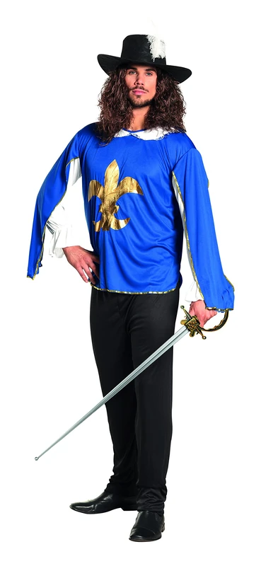 Boland 83552 – Adult Fancy Dress Costume Musketeer Lambert Blue - Image 1