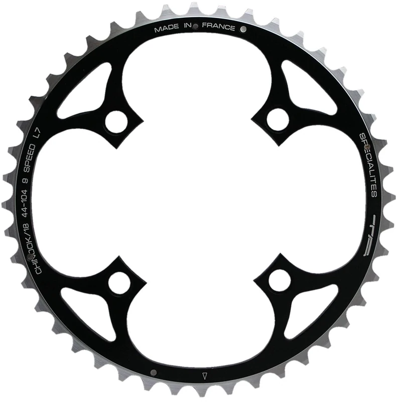 Spécialités TA Chinook 8/9 Speed Outer Chainring, Black, 46T