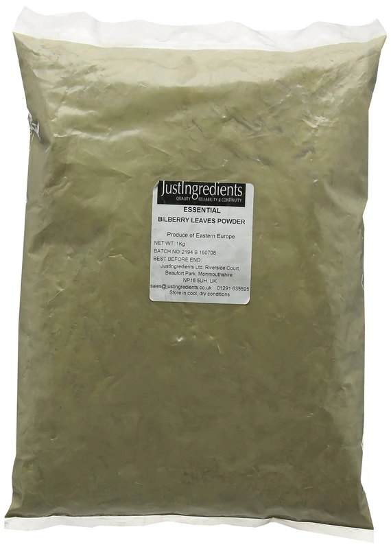 JustIngredients Essentials Bilberry Leaves Powder - 1 Kg