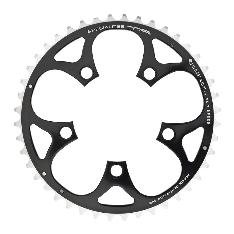 Spécialités TA 94pcd 5 Arm 9X Chainrings Chainring, Outer 44t, Black - Image 1