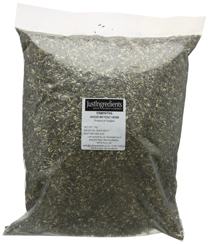 JustIngredients Essentials Wood Betony Herb - 1 Kg Bulk Pack