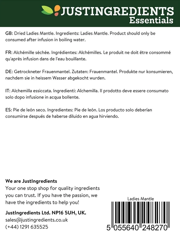 JustIngredients Essentials Ladies Mantle, 1 kg