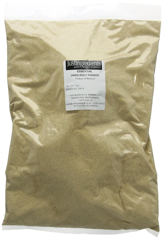 JustIngredients Essentials Orris Root Powder 1kg - Fine Aromatic Iris germanica Powder for Fragrance, Potpourri, Herbal Blends & Craft Use - Image 1