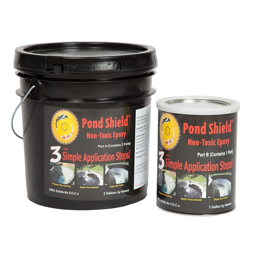 Pond Armor SKU-BLACK-3GA Shield Non Toxic Epoxy, 3-Gallon, Black