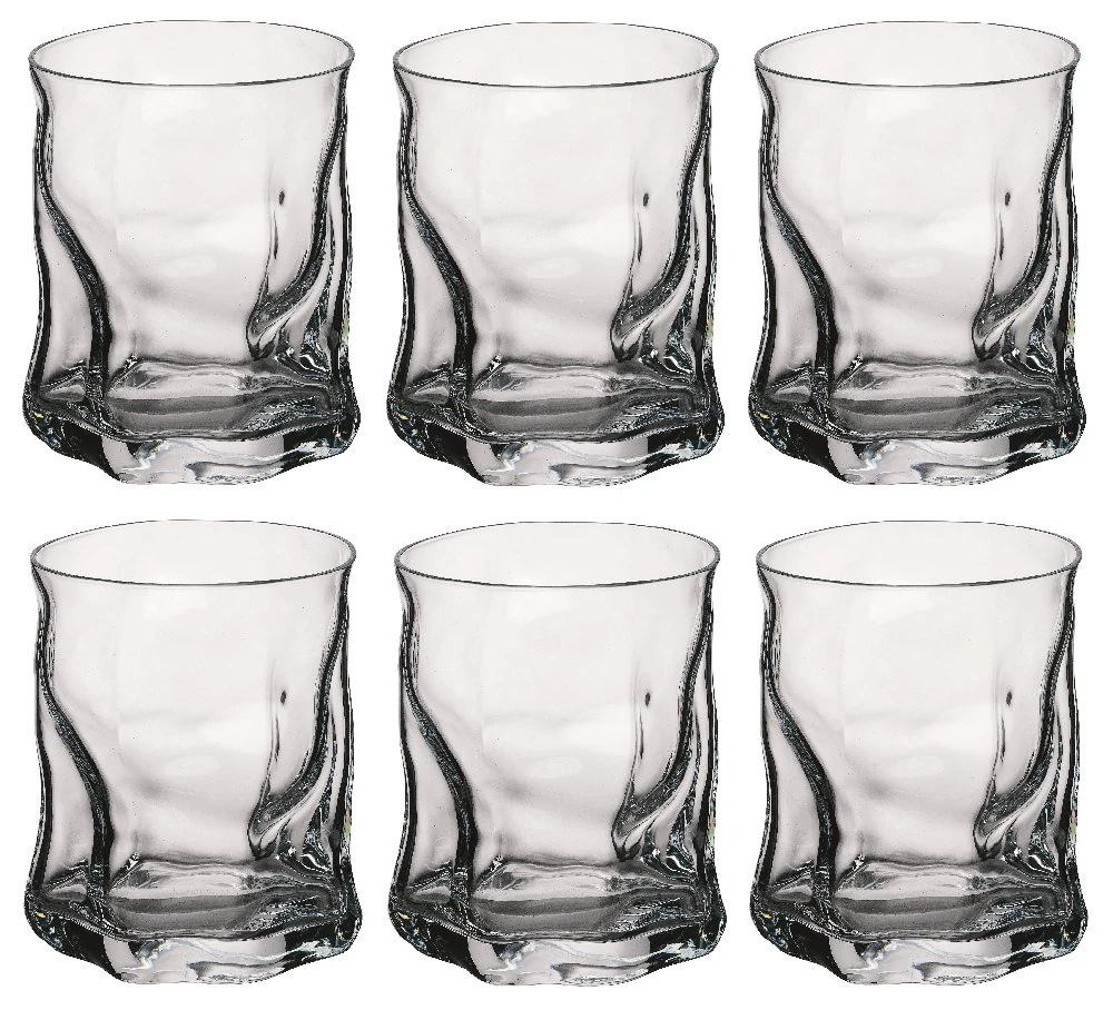 Bormioli Sorgente Glasses, short, 42 cl, Box of 6.