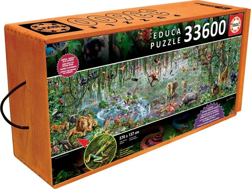 Educa 16066 Wild Life Puzzle, 33600 Pieces - 2X-Large, Multi-Coloured