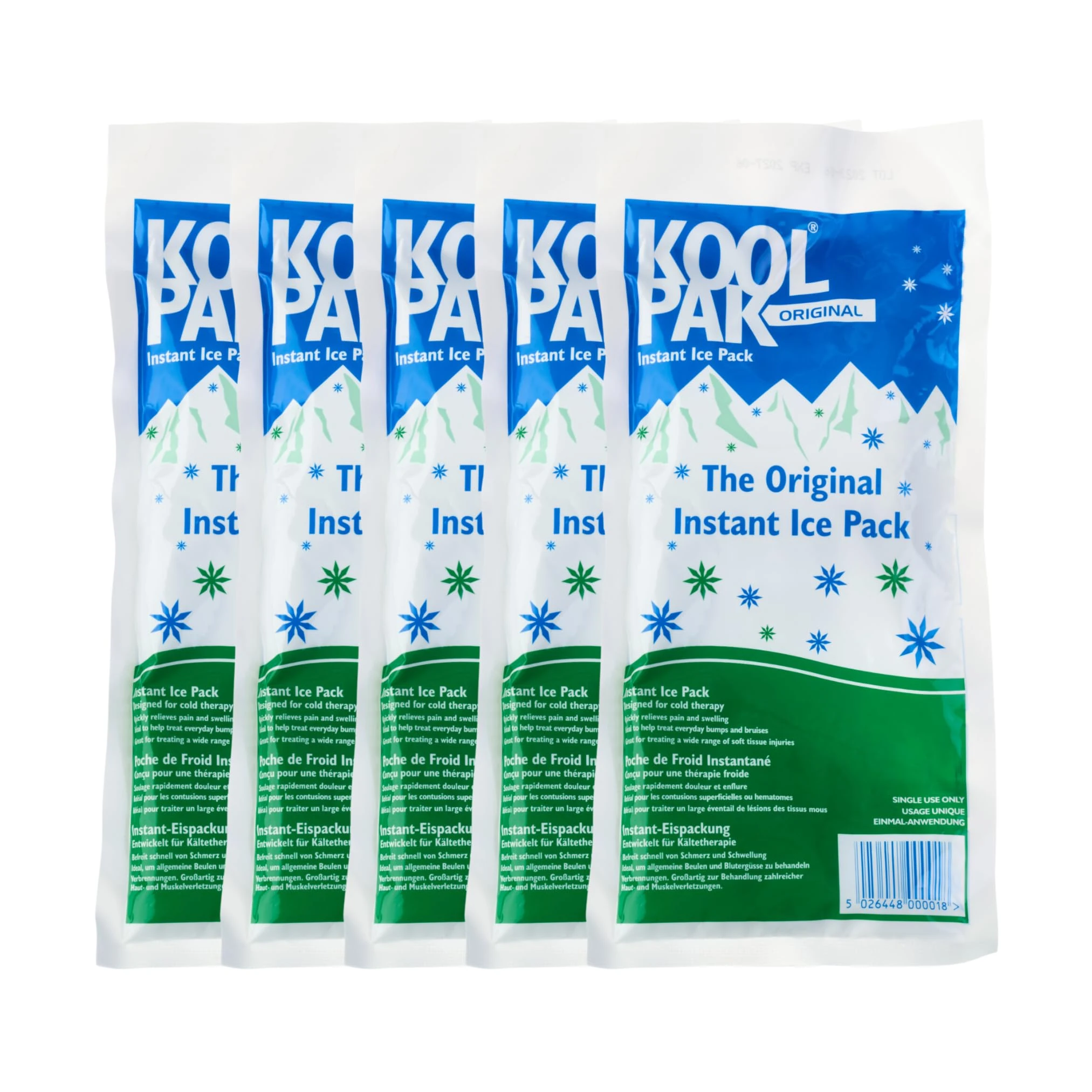 Koolpak Original Instant Ice Packs - 12 x 29cm - 5 Pack