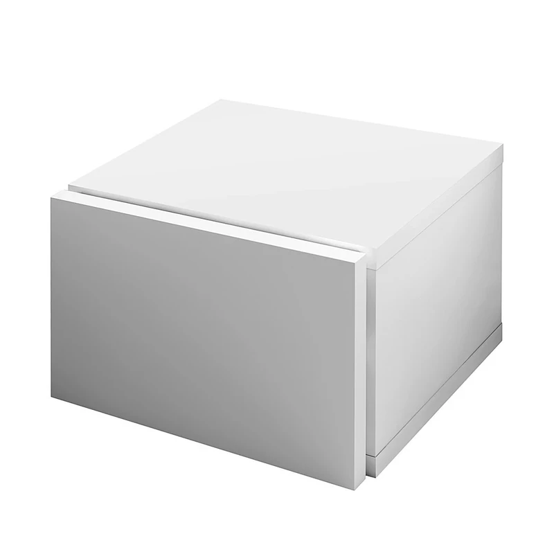 TemaHome Float Night Table, Wood, White, 45 x 43 x 31 cm