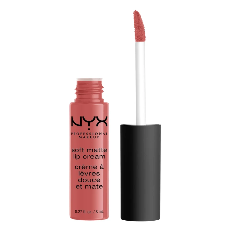 NYX Professional Makeup Soft Matte Lip Cream with Creamy Whipped Texture & Matte Finish, Highly Pigmented Colour, Long Lasting, Vegan Formula, Shade: Zurich