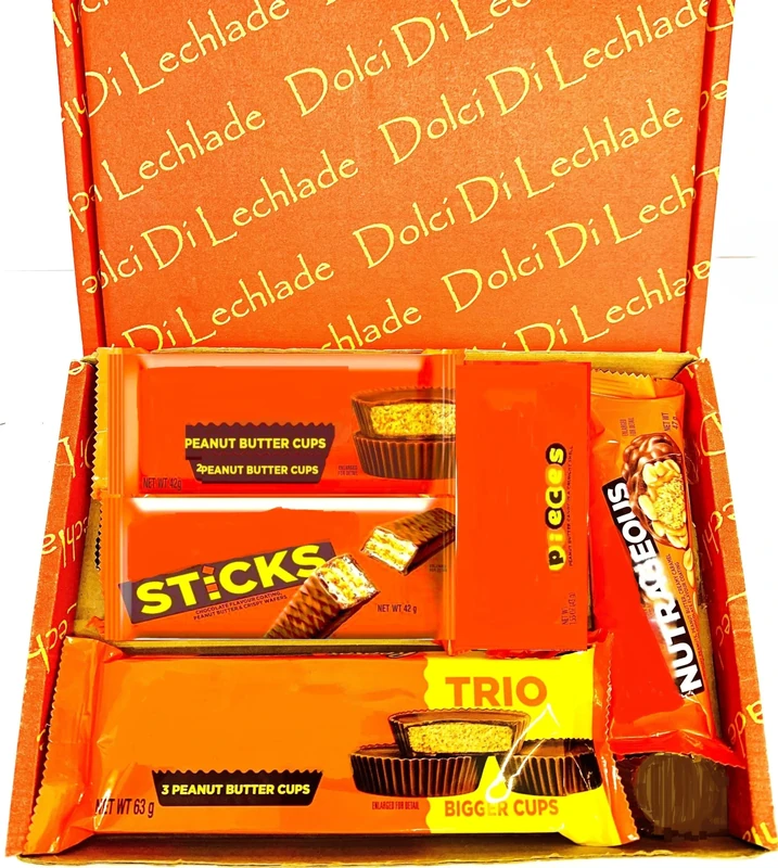 American Chocolate Gift Box Peanut Butter Set by Dolci Di Lechlade Pieces Cups American Sweets