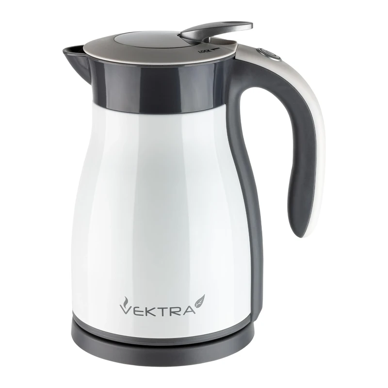 Vektra Kettle, Series 1 in Stainless Steel, vacuum insulated environmentally eco-friendly kettle, stainless steel finish, 1.5 litre