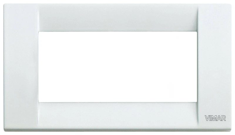 Vimar idea Series - Classic Plate 4 Module Metal White